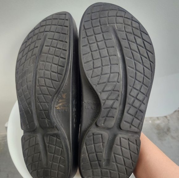 Oofos Ooah Slides Black Mens Size 10, Women's 13 - Picture 5 of 6